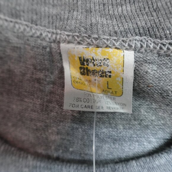 Vintage Stanford Shirt Small Gray Heather Velva Sheen Old Stock NEW - Picture 4 of 8